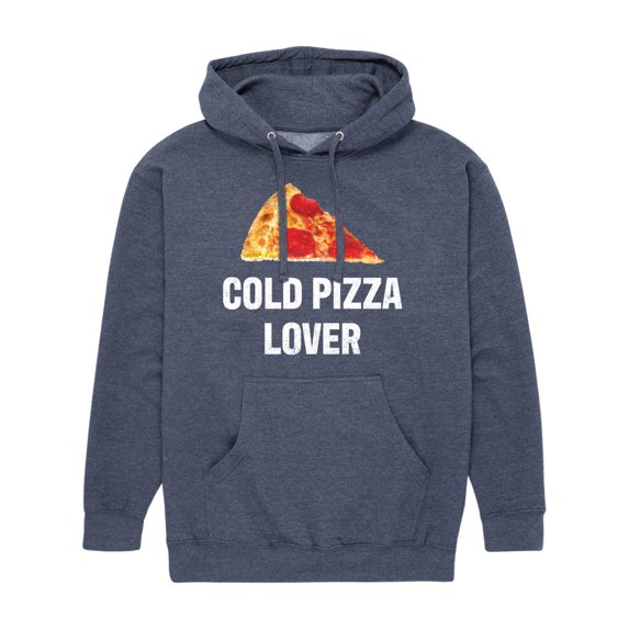 Instant Message - Cold Pizza Lover - Men's Pullover Hooded Fleece Sweatshirt
