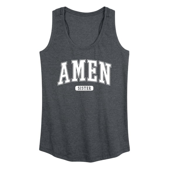 Instant Message - Collegiate Amen - Women's Racerback Tank Top