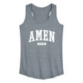 thumbnail image 1 of Instant Message - Collegiate Amen - Women's Racerback Tank Top, 1 of 6