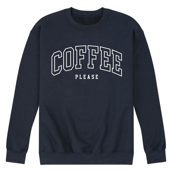 Instant Message - Collegiate Coffee Please Graphic Fleece Sweatshirt