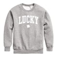 thumbnail image 1 of Instant Message - Collegiate Lucky - Youth Boys Crew Fleece Sweatshirt, 1 of 5