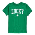 thumbnail image 1 of Instant Message - Collegiate Lucky - Youth Boys Short Sleeve Graphic T-Shirt, 1 of 5