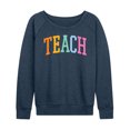 thumbnail image 1 of Instant Message - Collegiate Teach - Women's Lightweight French Terry Long Sleeve Shirt, 1 of 6