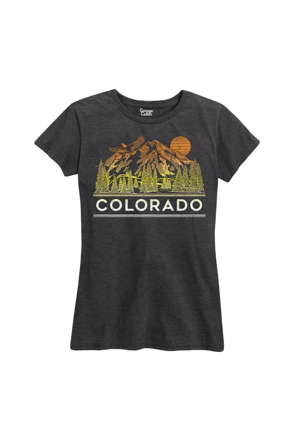 - Colorado Mountains Distressed - Women's Short Sleeve Graphic T-Shirt