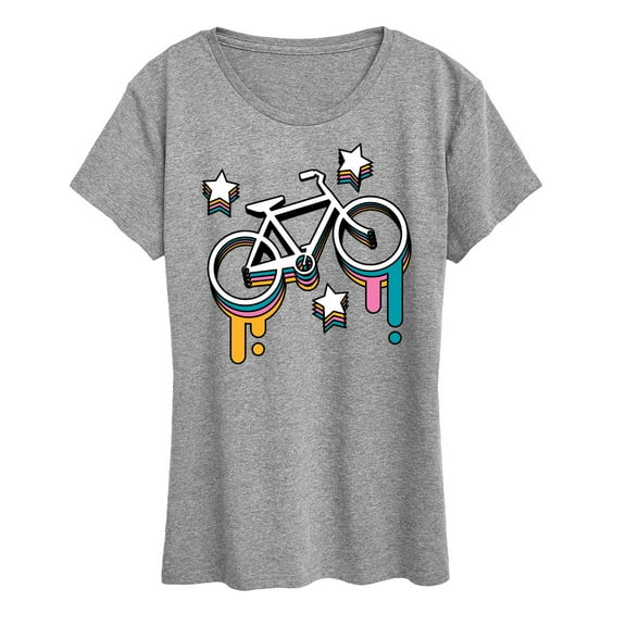 Instant Message - Colorful Bike - Retro - Vintage - Women's Short Sleeve Graphic T-Shirt