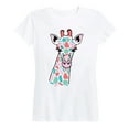 thumbnail image 1 of Instant Message - Colorful Giraffe - Women's Short Sleeve Graphic T-Shirt, 1 of 5
