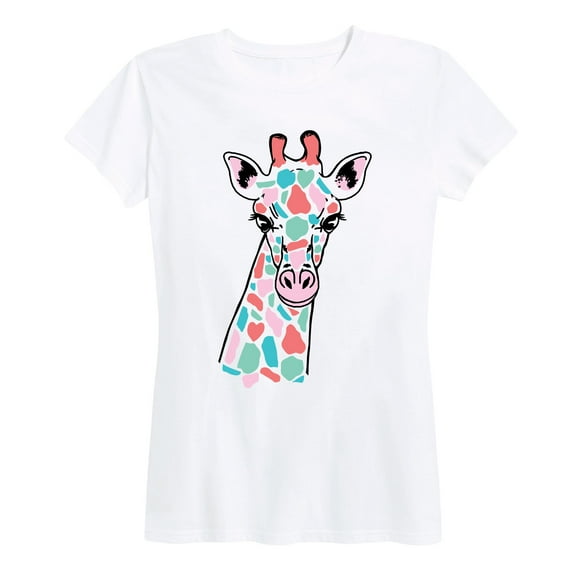 Instant Message - Colorful Giraffe - Women's Short Sleeve Graphic T-Shirt