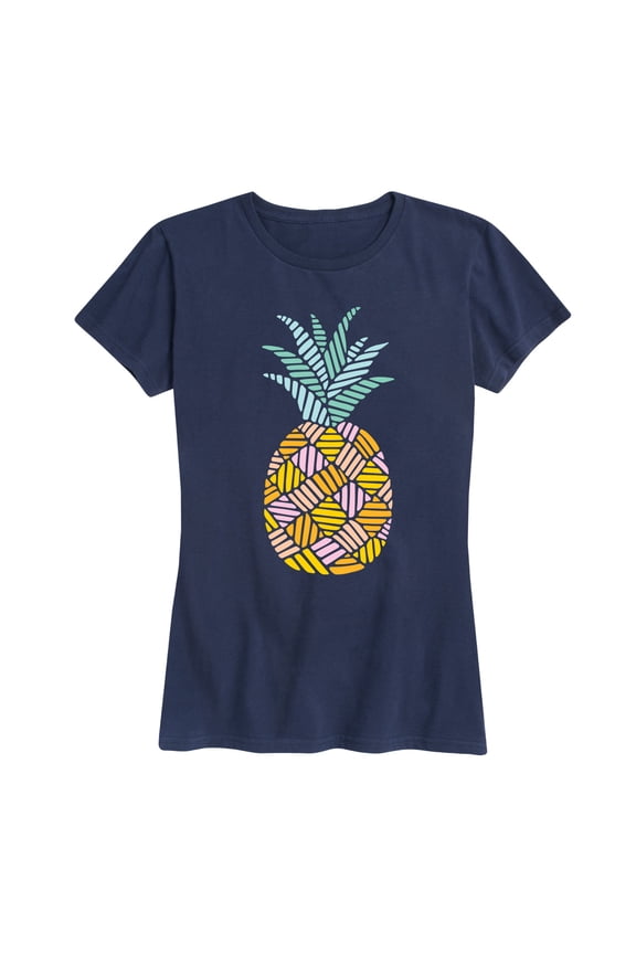 - Colorful Pineapple - Women's Short Sleeve Graphic T-Shirt
