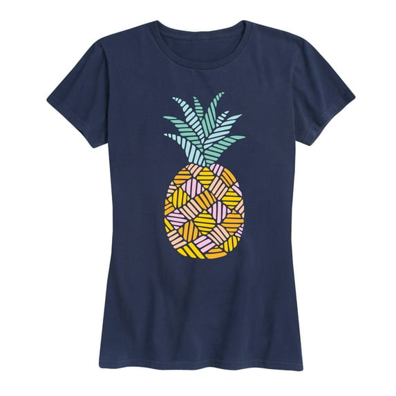 Instant Message - Colorful Pineapple - Women's Short Sleeve Graphic T-Shirt