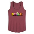 thumbnail image 1 of Instant Message - Colorful Smile - Women's Racerback Tank Top, 1 of 5