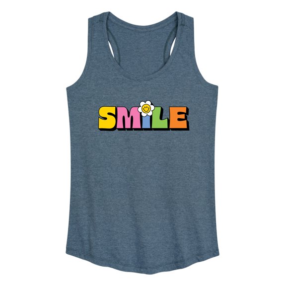 Instant Message - Colorful Smile - Women's Racerback Tank Top