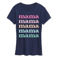 thumbnail image 1 of Instant Message - Colorful Stacked Mama Short Sleeve Graphic T-Shirt, 1 of 5