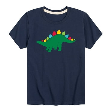 Instant Message - Colorful Stegosaurus - Toddler And Youth Short Sleeve Graphic T-Shirt