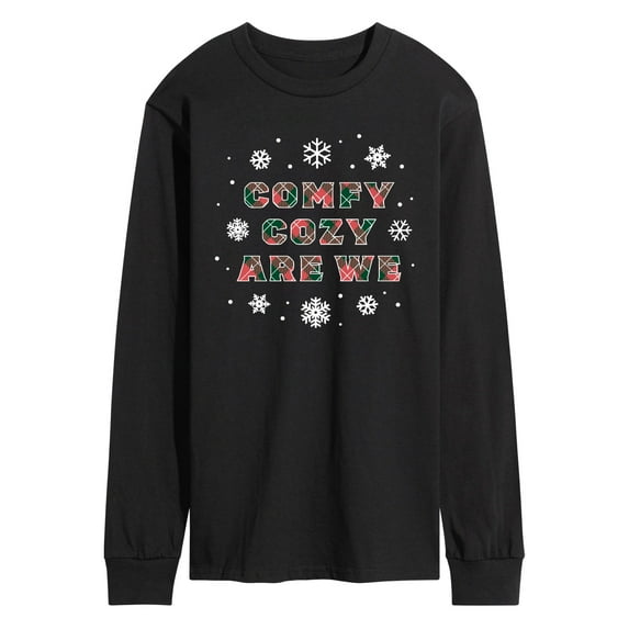 Instant Message - Comfy Cozy Are We Long Sleeve Graphic T-Shirt