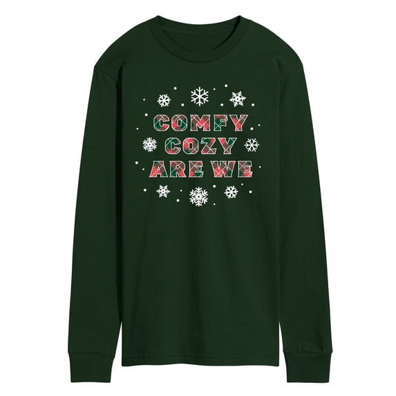 Instant Message - Comfy Cozy Are We Long Sleeve Graphic T-Shirt
