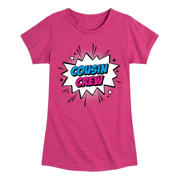 Instant Message - Comic Cousin Crew - Toddler & Youth Girls Short Sleeve Graphic T-Shirt