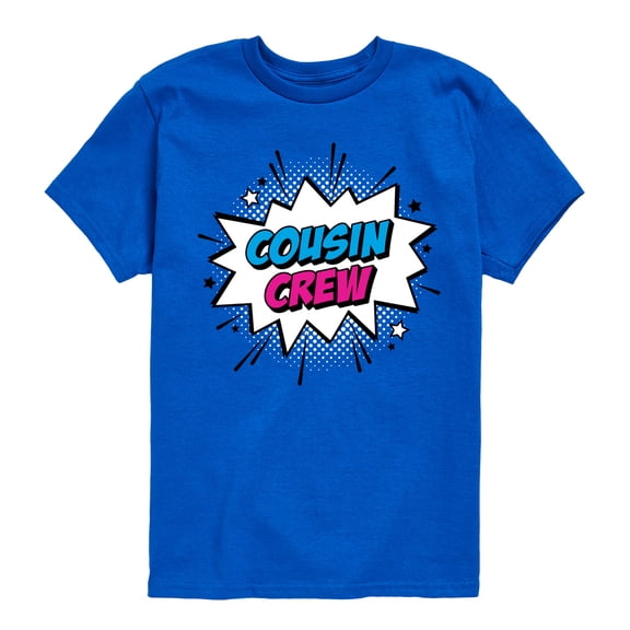 Instant Message - Comic Cousin Crew - Toddler & Youth Short Sleeve Graphic T-Shirt