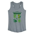 thumbnail image 1 of Instant Message - Common Green Witch Herbs - Women's Racerback Tank Top, 1 of 6