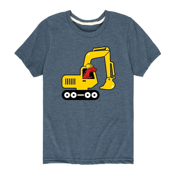 Instant Message - Construction Dino - Youth Short Sleeve Tee