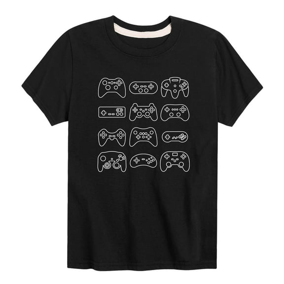Instant Message - Controller Grid - Youth Short Sleeve Graphic T-shirt
