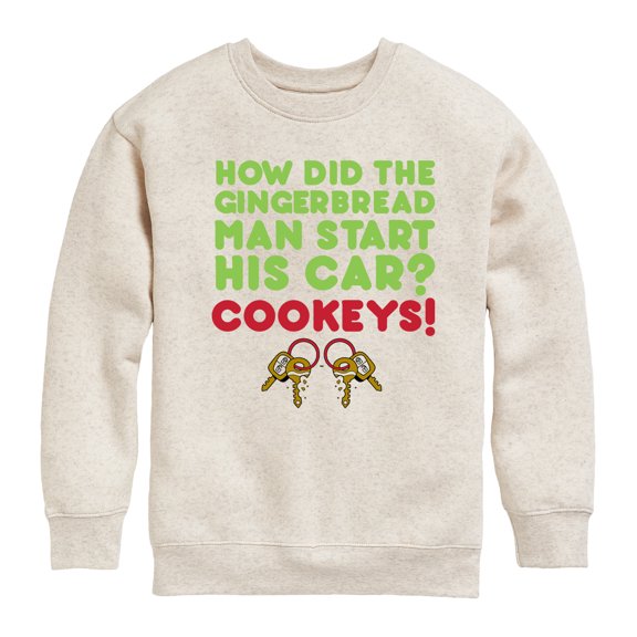 Instant Message - Cookeys Christmas - Toddler & Youth Crewneck Fleece Sweatshirt