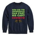 thumbnail image 1 of Instant Message - Cookeys Christmas - Toddler & Youth Crewneck Fleece Sweatshirt, 1 of 6