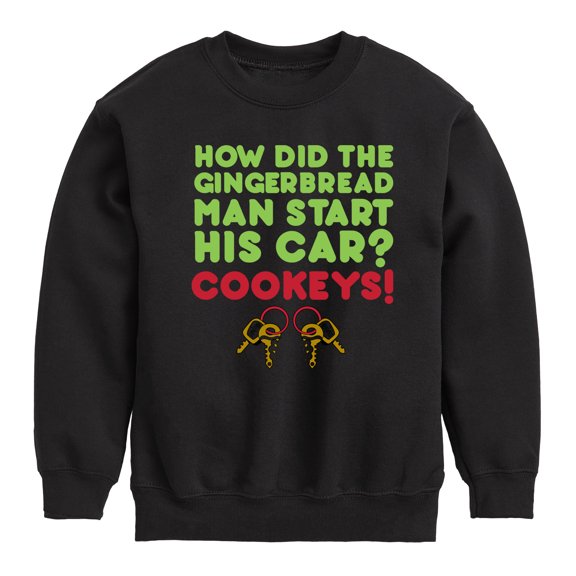 Instant Message - Cookeys Christmas - Toddler & Youth Crewneck Fleece Sweatshirt