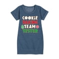 thumbnail image 1 of Instant Message - Cookie Baking Team Tester - Toddler And Youth Girl Fleece Dress, 1 of 5