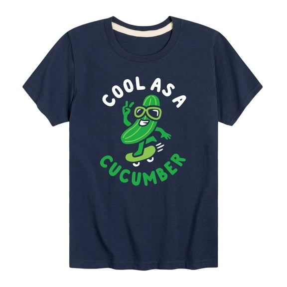 Instant Message - Cool As A Cucumber -Toddler And Youth Short Sleeve Graphic T-Shirt