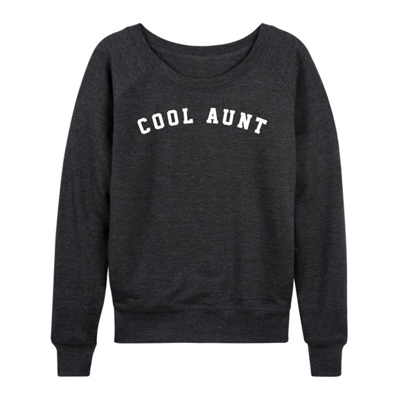 Instant Message - Cool Aunt  - Women's Lightweight French Terry Long Sleeve Shirt