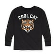 thumbnail image 1 of Instant Message - Cool Cat- Toddler And Youth Long Sleeve T-Shirt, 1 of 5