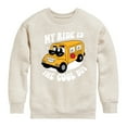 thumbnail image 1 of Instant Message - Cool School Bus - Toddler & Youth Crewneck Fleece Sweatshirt, 1 of 5