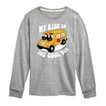 thumbnail image 1 of Instant Message - Cool School Bus - Toddler & Youth Long Sleeve Graphic T-Shirt, 1 of 5