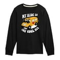 thumbnail image 1 of Instant Message - Cool School Bus - Toddler & Youth Long Sleeve Graphic T-Shirt, 1 of 5