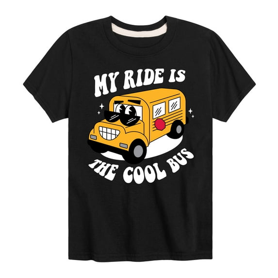Instant Message - Cool School Bus - Toddler & Youth Short Sleeve Graphic T-Shirt