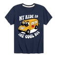 thumbnail image 1 of Instant Message - Cool School Bus - Toddler & Youth Short Sleeve Graphic T-Shirt, 1 of 6