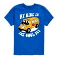 thumbnail image 1 of Instant Message - Cool School Bus - Toddler & Youth Short Sleeve Graphic T-Shirt, 1 of 5