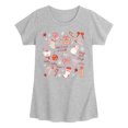 thumbnail image 1 of Instant Message - Coquette Christmas Fitted Short Sleeve Graphic T-Shirt, 1 of 4