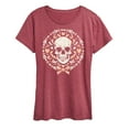 thumbnail image 1 of Instant Message - Coquette Halloween Skull - Coquette Halloween - Womens Short Sleeve Graphic T-Shirt, 1 of 5