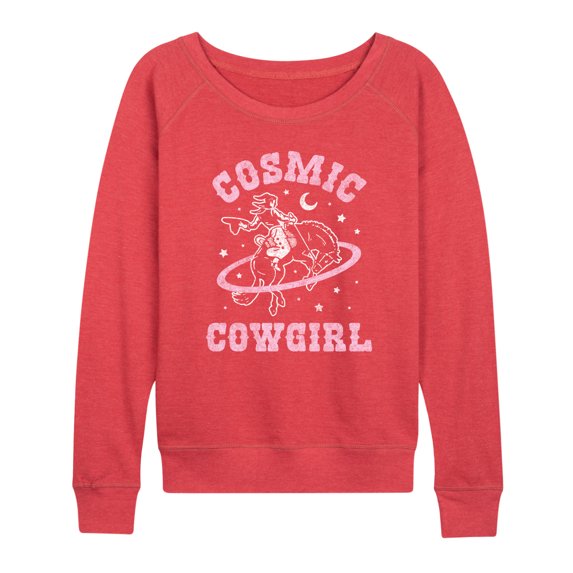 Instant Message - Cosmic Cowgirl Stars - Women's Lightweight French Terry Pullover