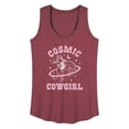 thumbnail image 1 of Instant Message - Cosmic Cowgirl Stars - Women's Racerback Tank Top, 1 of 6
