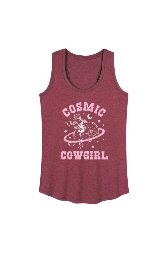 - Cosmic Cowgirl Stars - Women's Racerback Tank Top