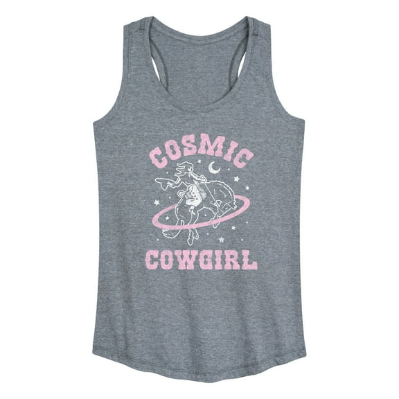 Instant Message - Cosmic Cowgirl Stars - Women's Racerback Tank Top