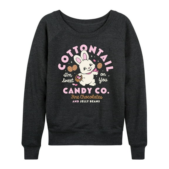 Instant Message - Cottontail Candy Company - Women's Lightweight French Terry Long Sleeve Shirt