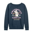 thumbnail image 1 of Instant Message - Cottontail Candy Company - Women's Lightweight French Terry Long Sleeve Shirt, 1 of 6
