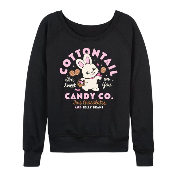 Instant Message - Cottontail Candy Company - Women's Lightweight French Terry Long Sleeve Shirt