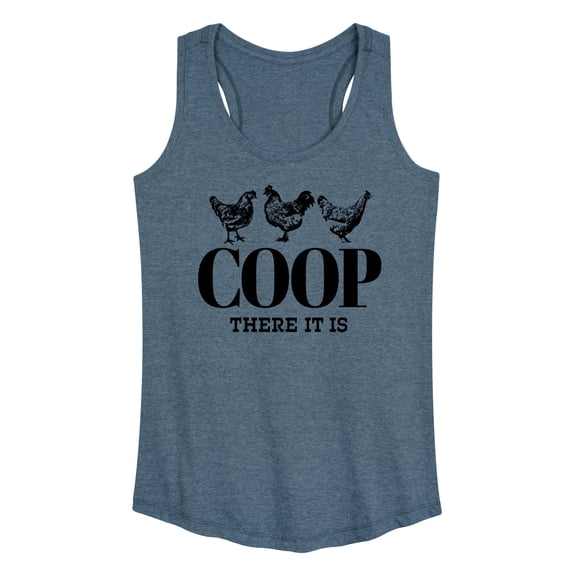 Instant Message - Country Casuals - Coop There It Is - Women's Racerback Tank Top