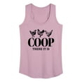 thumbnail image 1 of Instant Message - Country Casuals - Coop There It Is - Women's Racerback Tank Top, 1 of 6