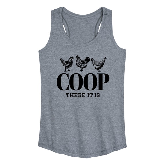 Instant Message - Country Casuals - Coop There It Is - Women's Racerback Tank Top
