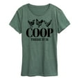 thumbnail image 1 of Instant Message - Country Casuals - Coop There It Is - Women's Short Sleeve Graphic T-Shirt, 1 of 7